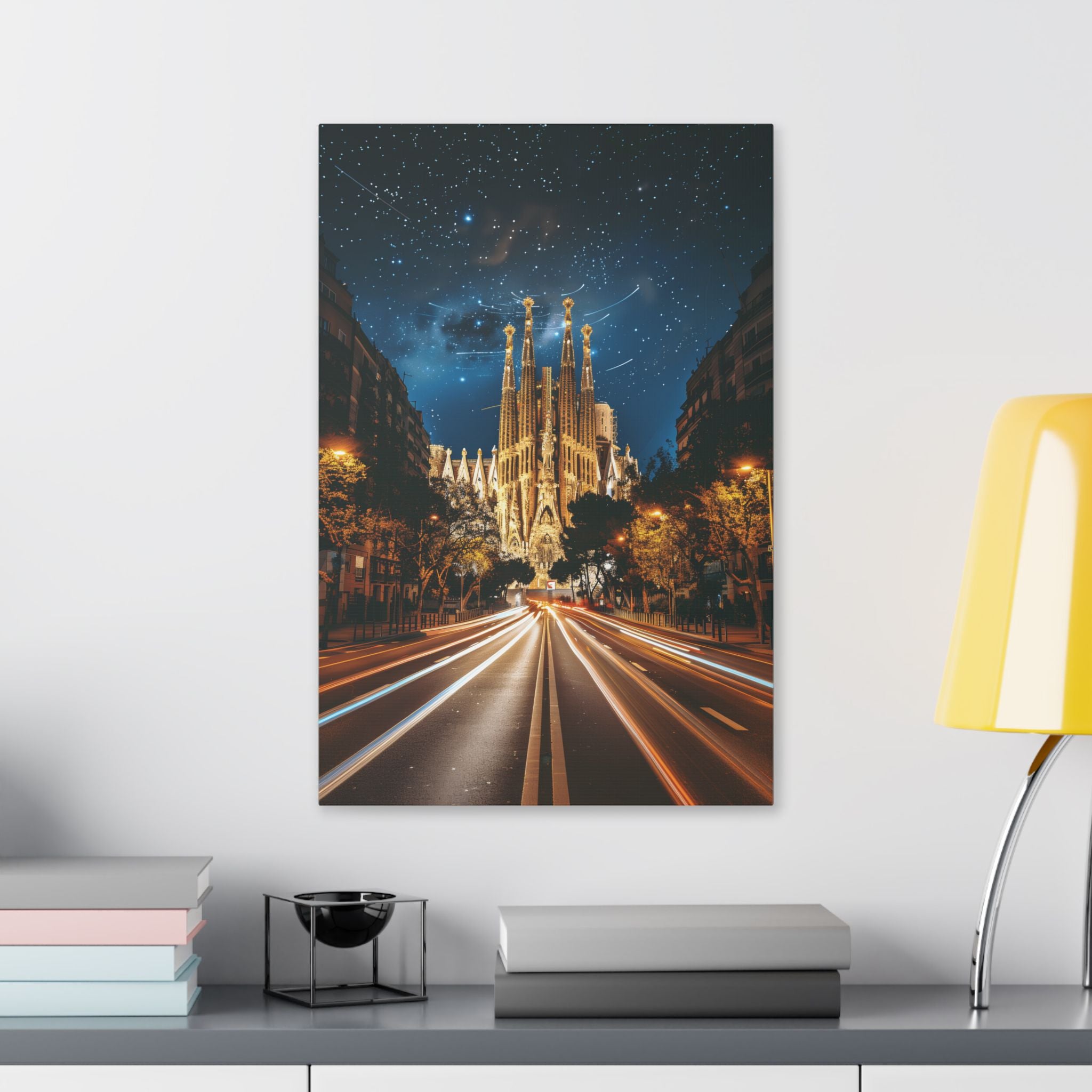 Sagrada Familia Nightscape Canvas