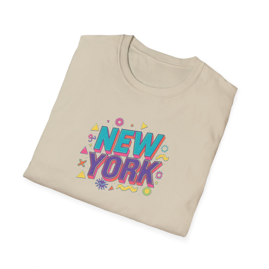 New York colorful typography T-Shirt | city souvenir, retro pop design