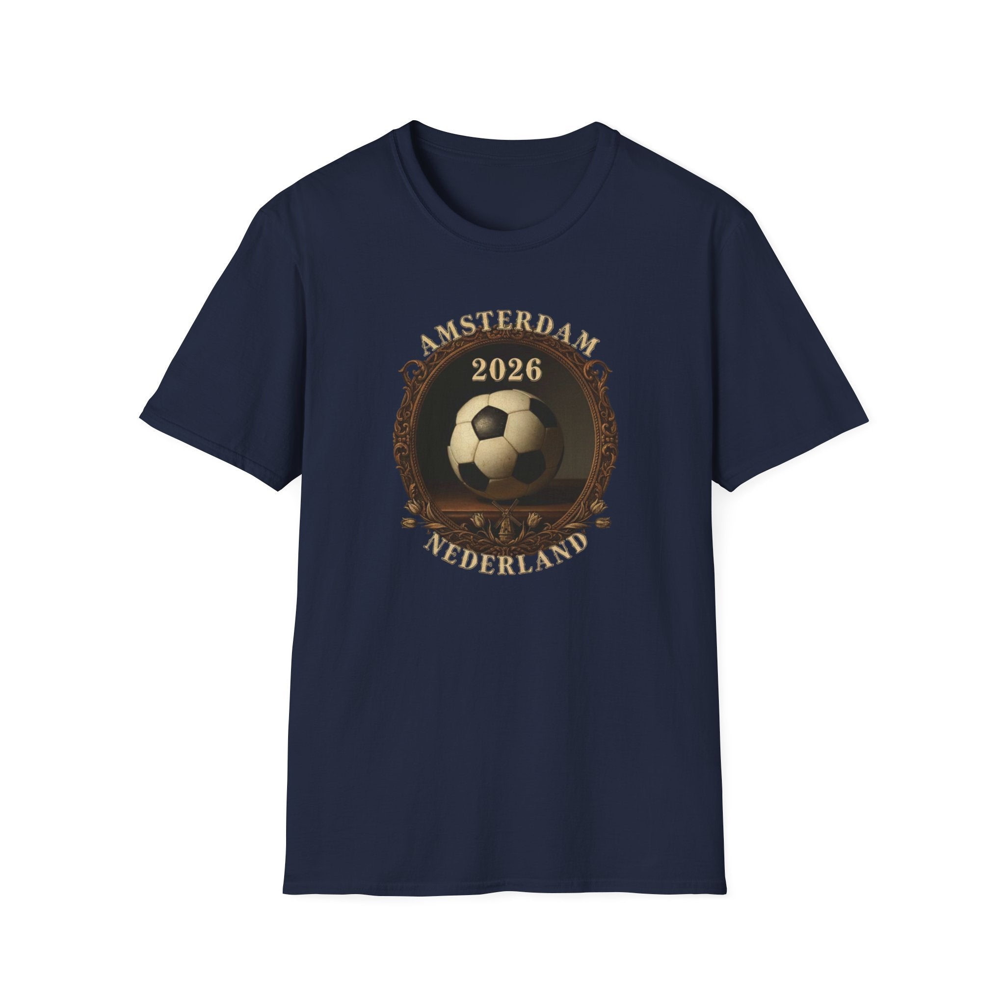 Amsterdam Netherlands 2026 Soccer T-Shirt — Vintage Football Design