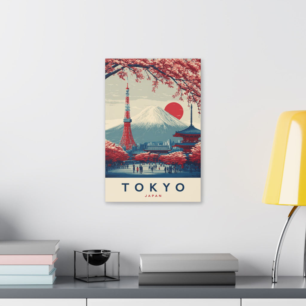 Tokyo Japan Vintage Travel Canvas Print
