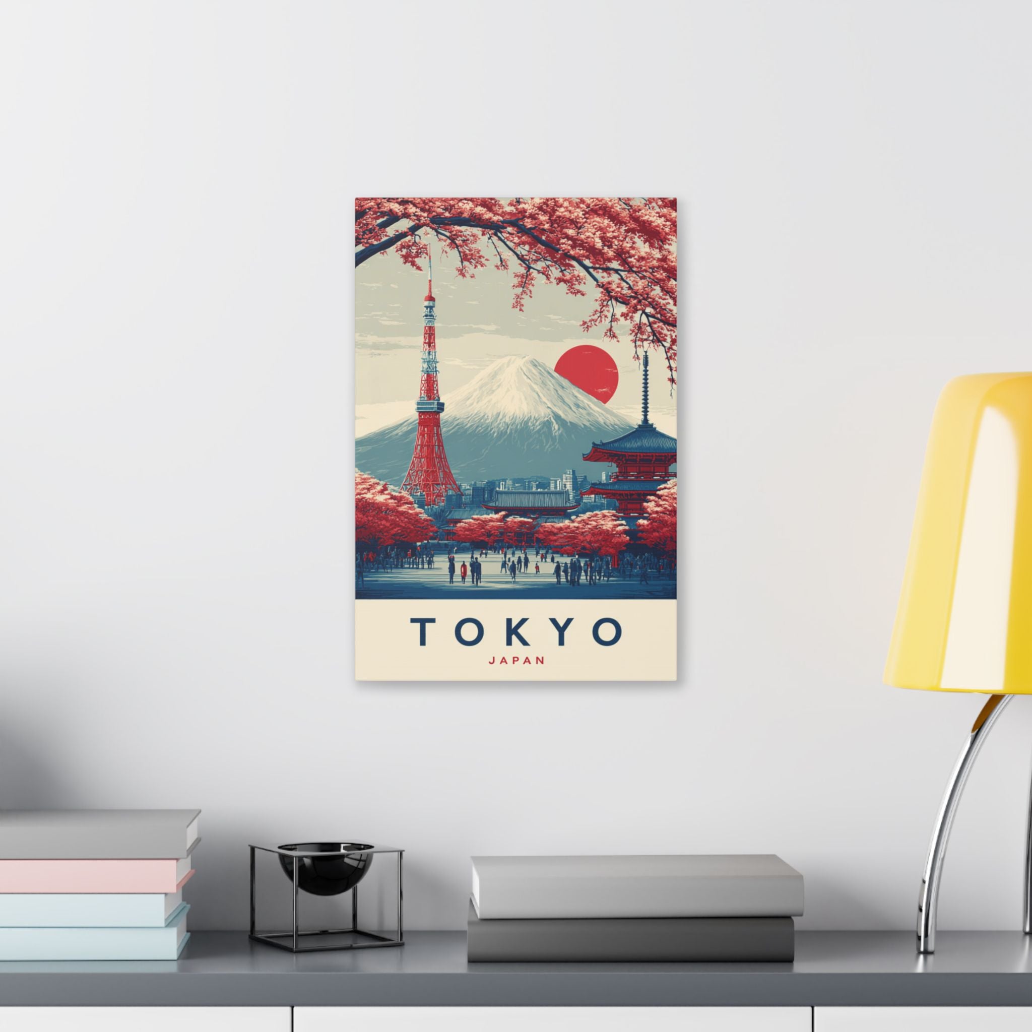 Tokyo Japan Vintage Travel Canvas Print
