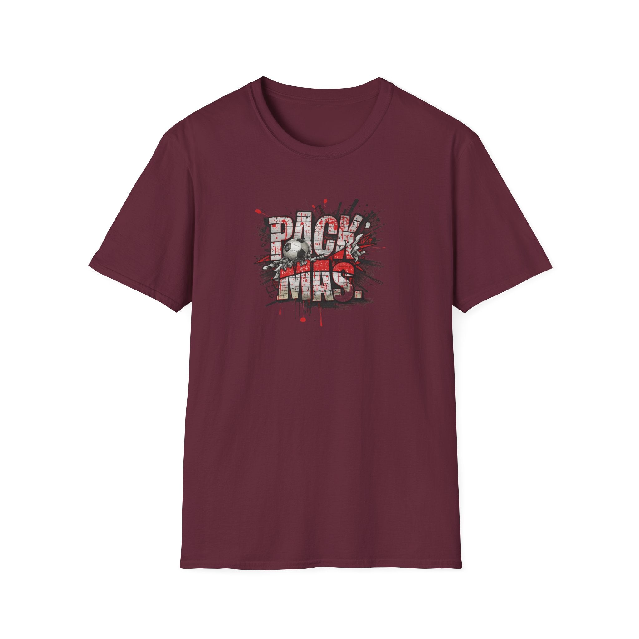 PACK MAS graphic T-Shirt | grunge splatter typography
