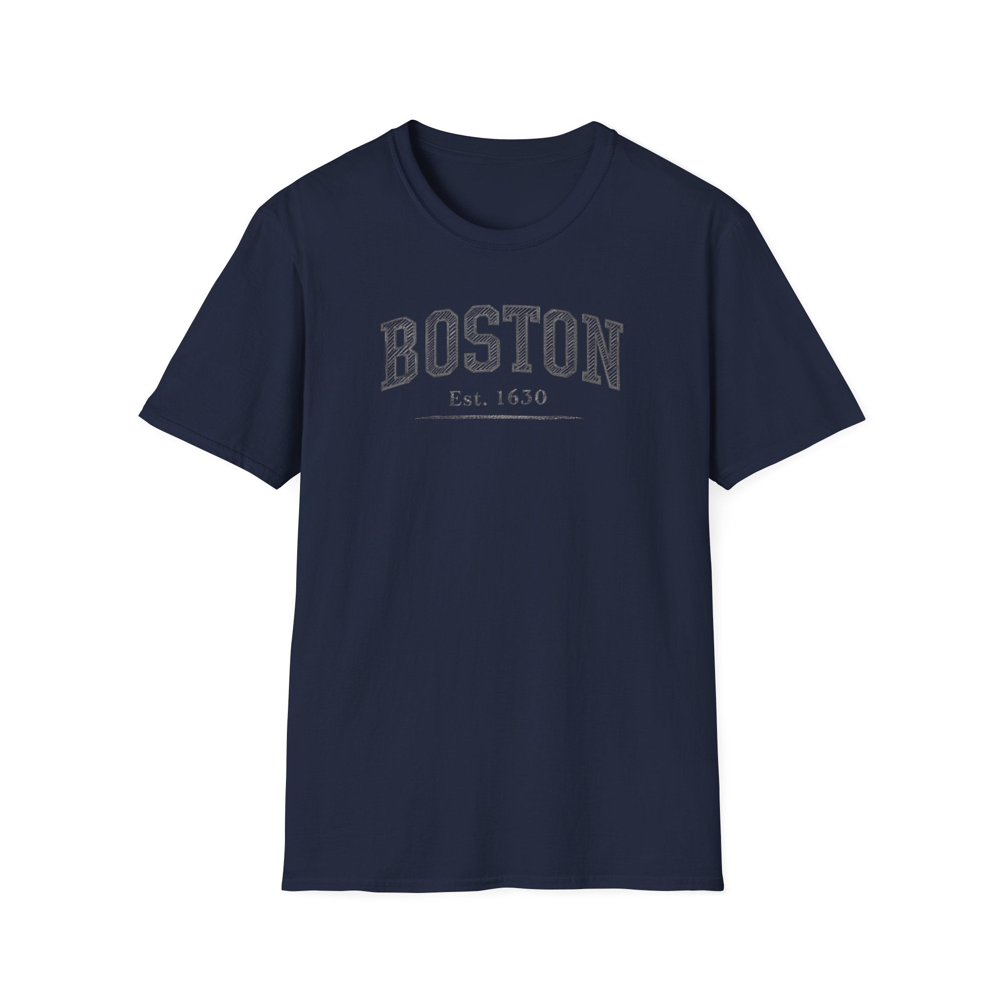 Boston Established 1630 T-Shirt — Vintage Collegiate City Tee