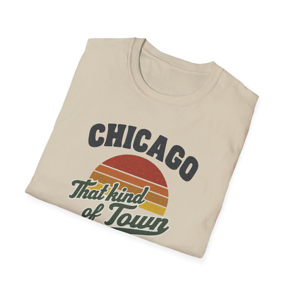 Chicago That Kind of Town Retro Sunset T-Shirt