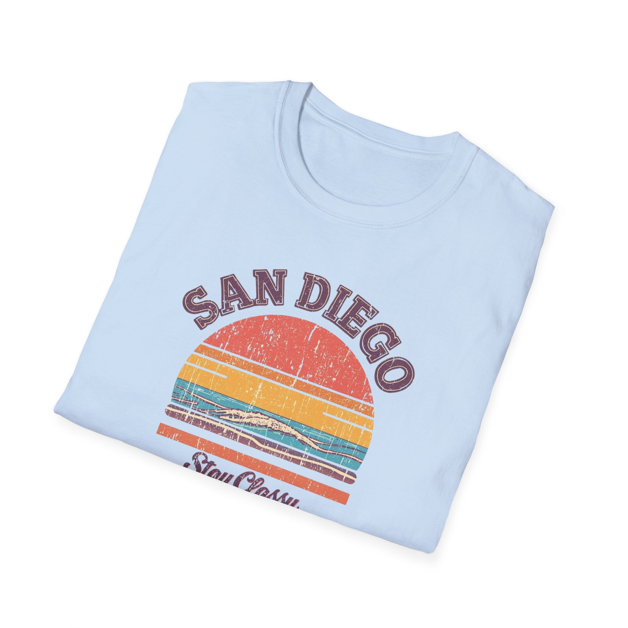San Diego Retro Sunset T-Shirt — Stay Classy Vintage Beach Tee