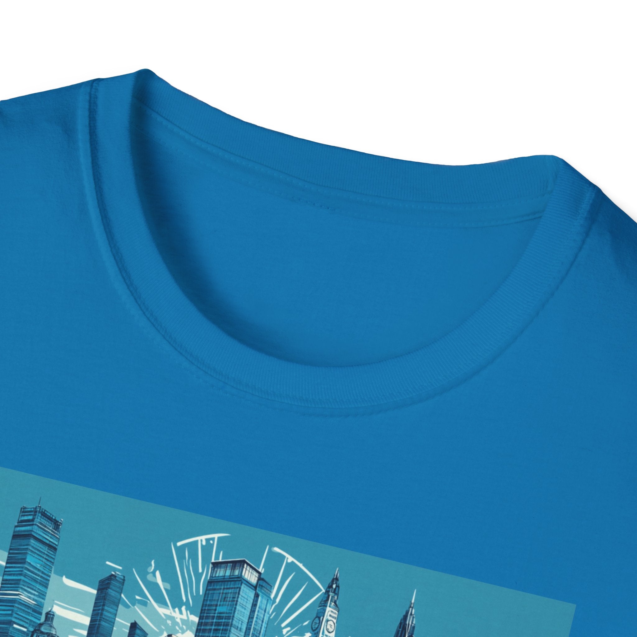 Manchester skyline T-Shirt | Cityscape graphic tee, England travel souvenir