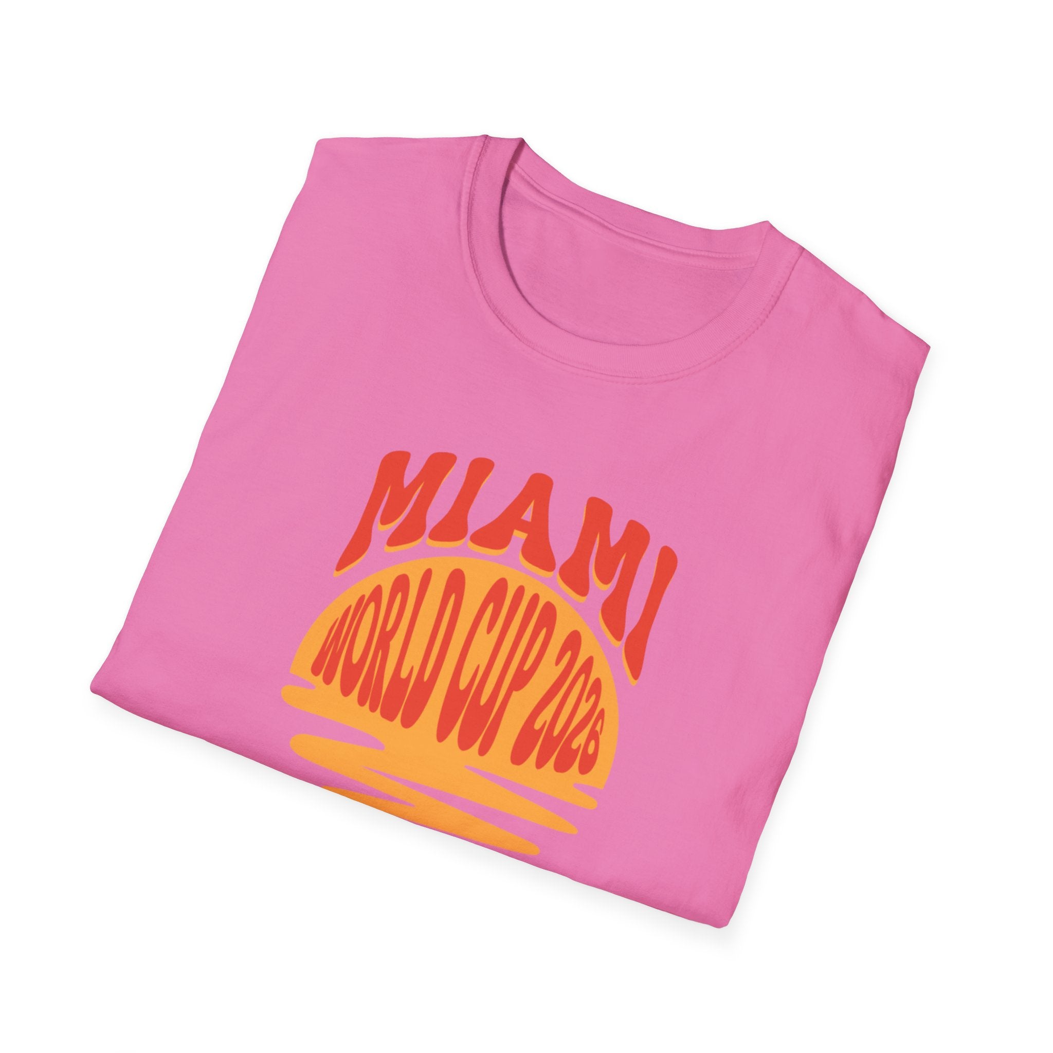 Miami World Cup 2026 T-Shirt – Retro Sunset Soccer Tee