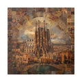 Sagrada Família Mosaic Stretched Canvas Wall Art