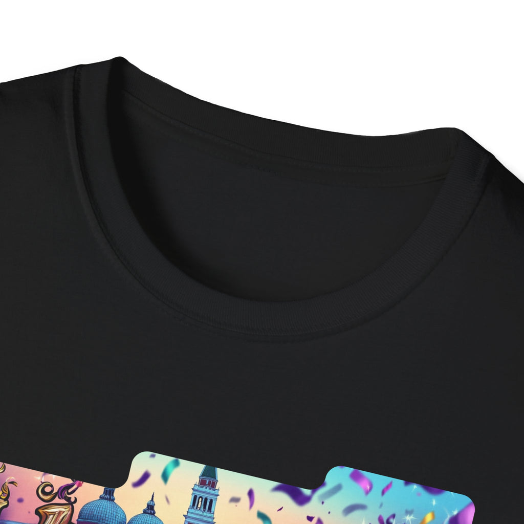Venice Retro Neon Block T-Shirt | City Travel Souvenir