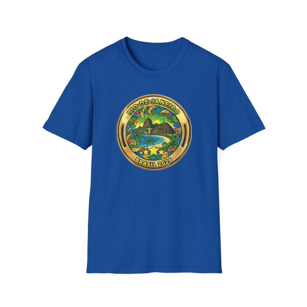 Rio de Janeiro Brazil Travel T-Shirt World Cup 2026 — Vintage Tropical Beach Badge