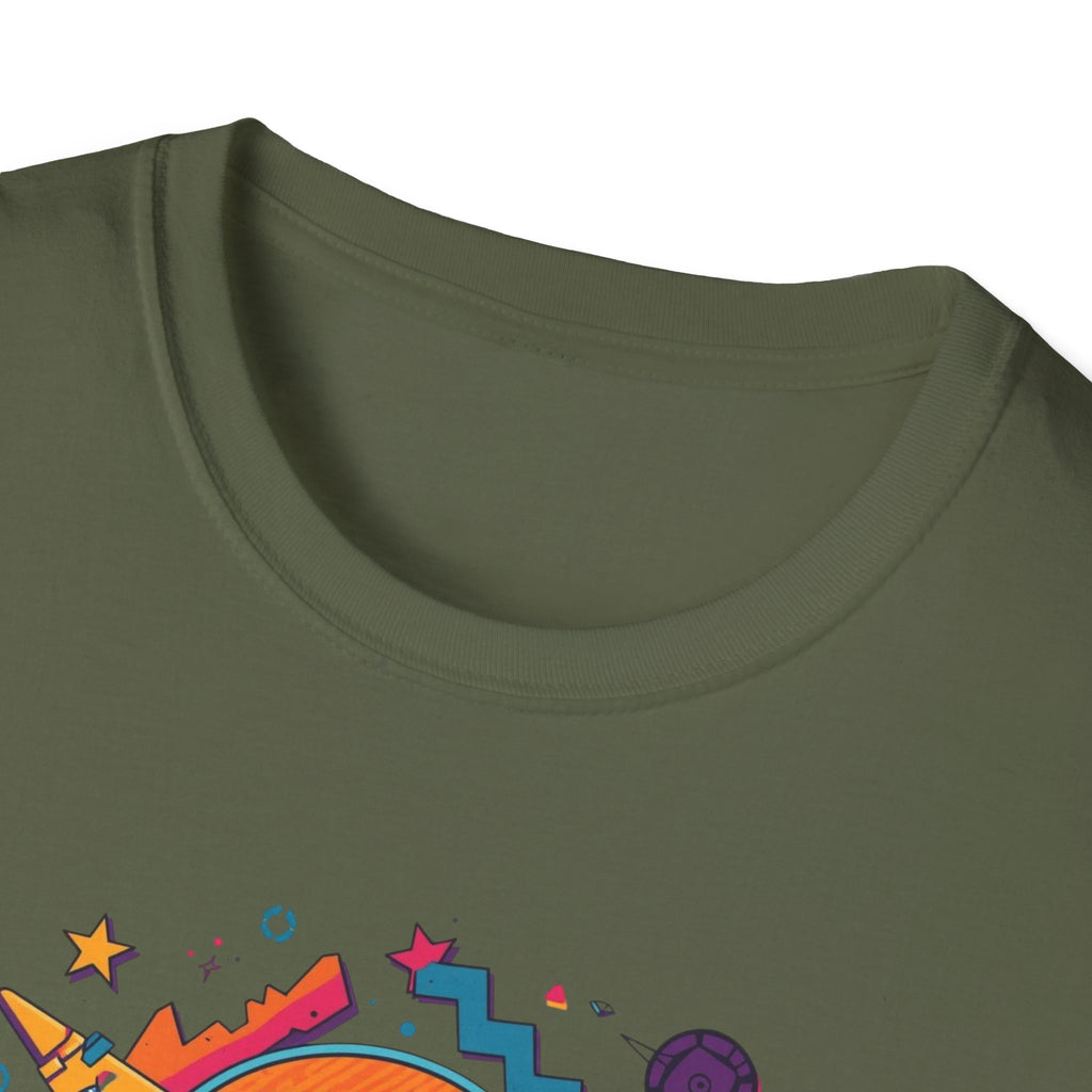 Seattle Retro Graphic T-Shirt — Colorful City Skyline Design