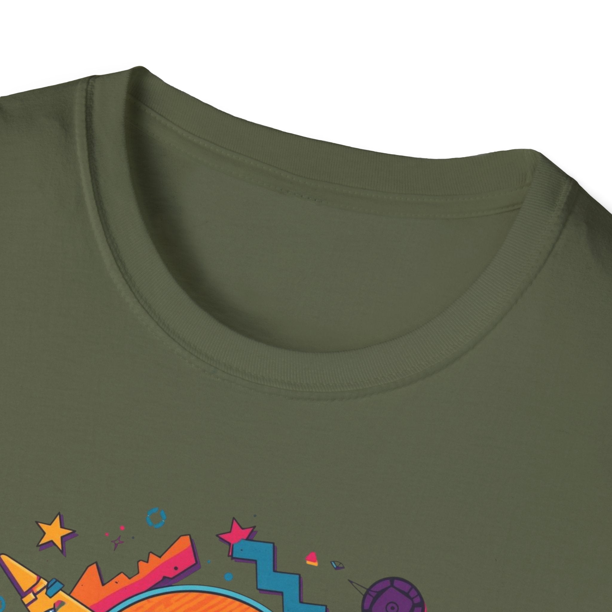 Seattle Retro Graphic T-Shirt — Colorful City Skyline Design