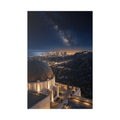 Canvas Wall Art — Griffith Observatory Night Skyline with Milky Way - Los Angeles