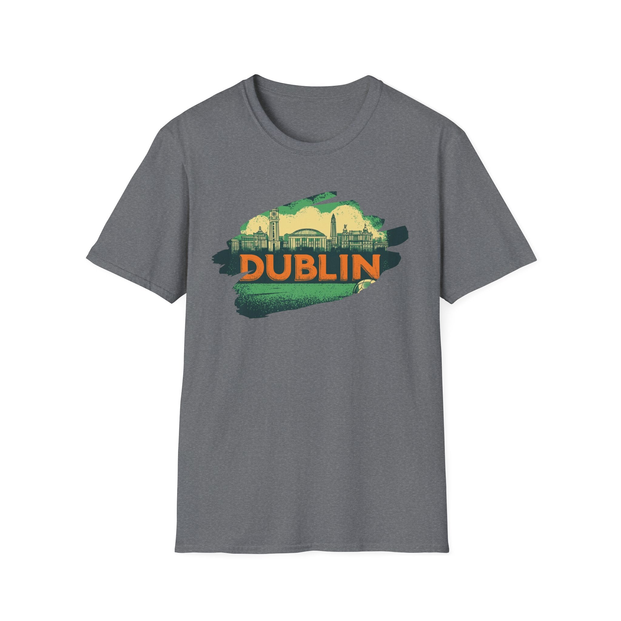 Dublin skyline brushstroke T-Shirt | Ireland travel city tee