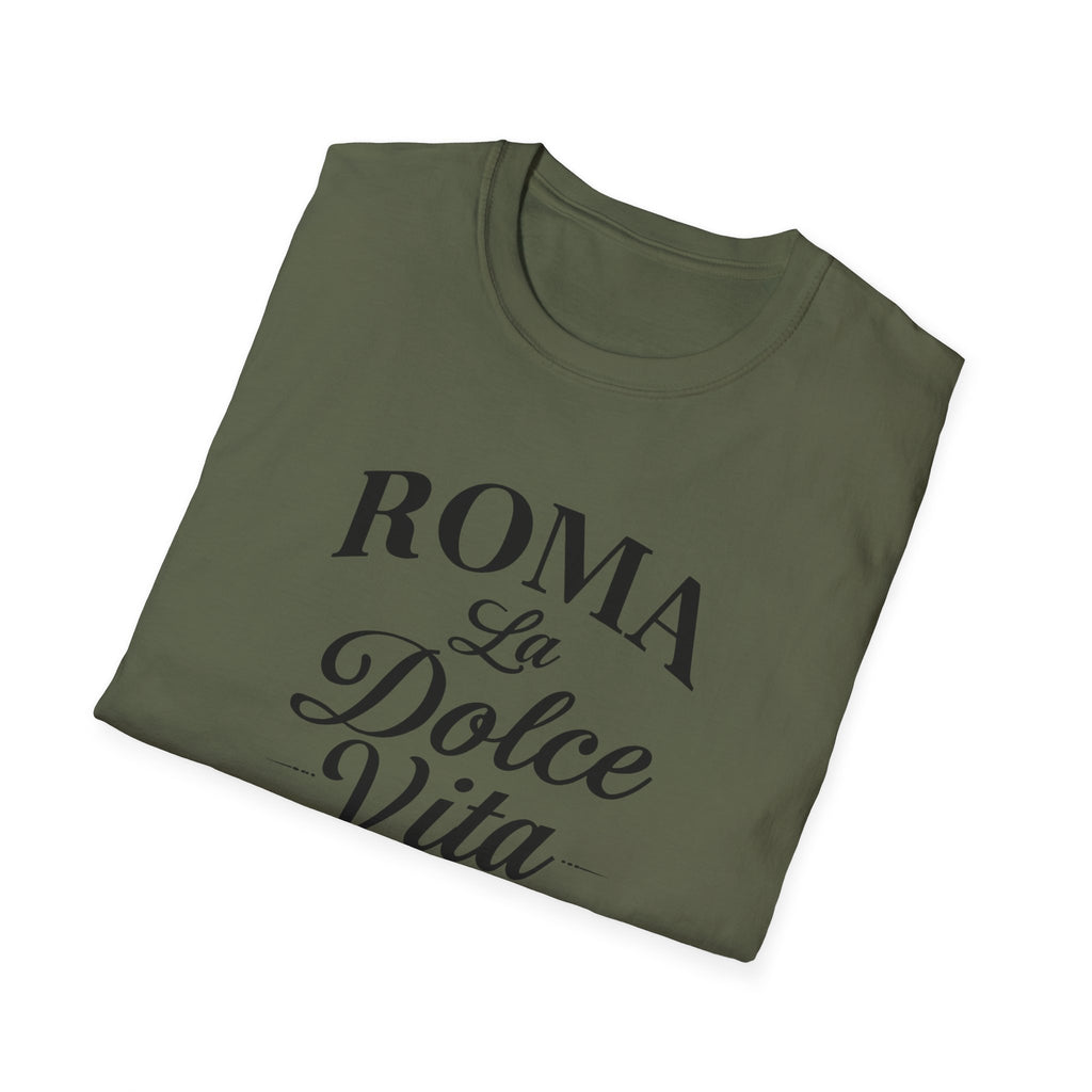 Roma La Dolce Vita T-Shirt | Italian Typography Travel Tee