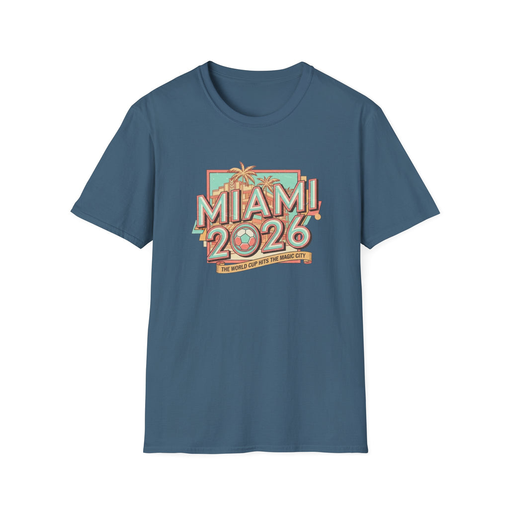 Miami 2026 Retro Palm Beach T-Shirt