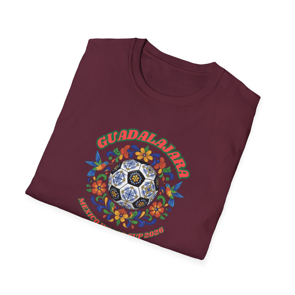 Day of the Dead Floral Soccer T-Shirt – Mexican Calavera Football Design