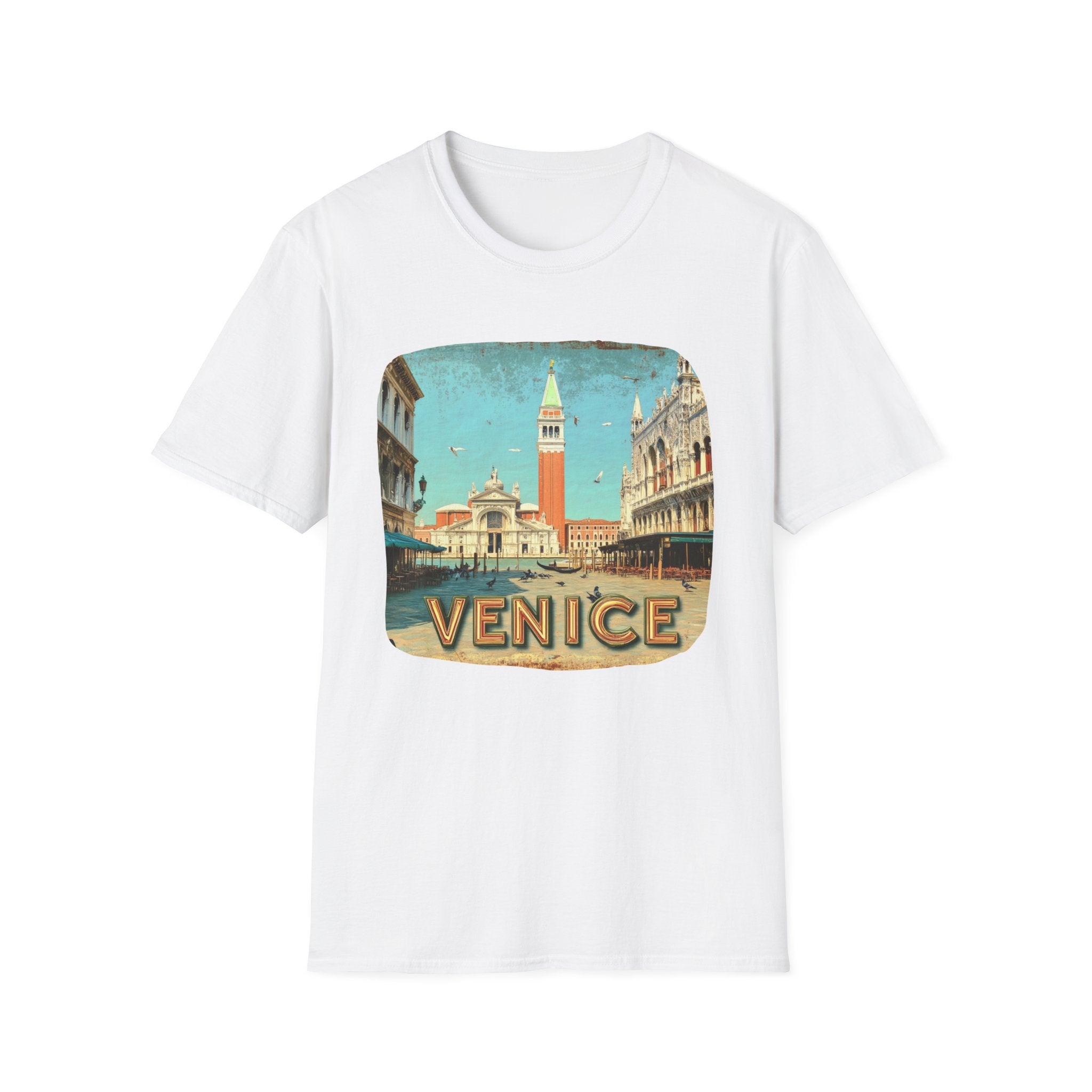 Venice Vintage Postcard T-Shirt | St. Mark's Square Travel Tee