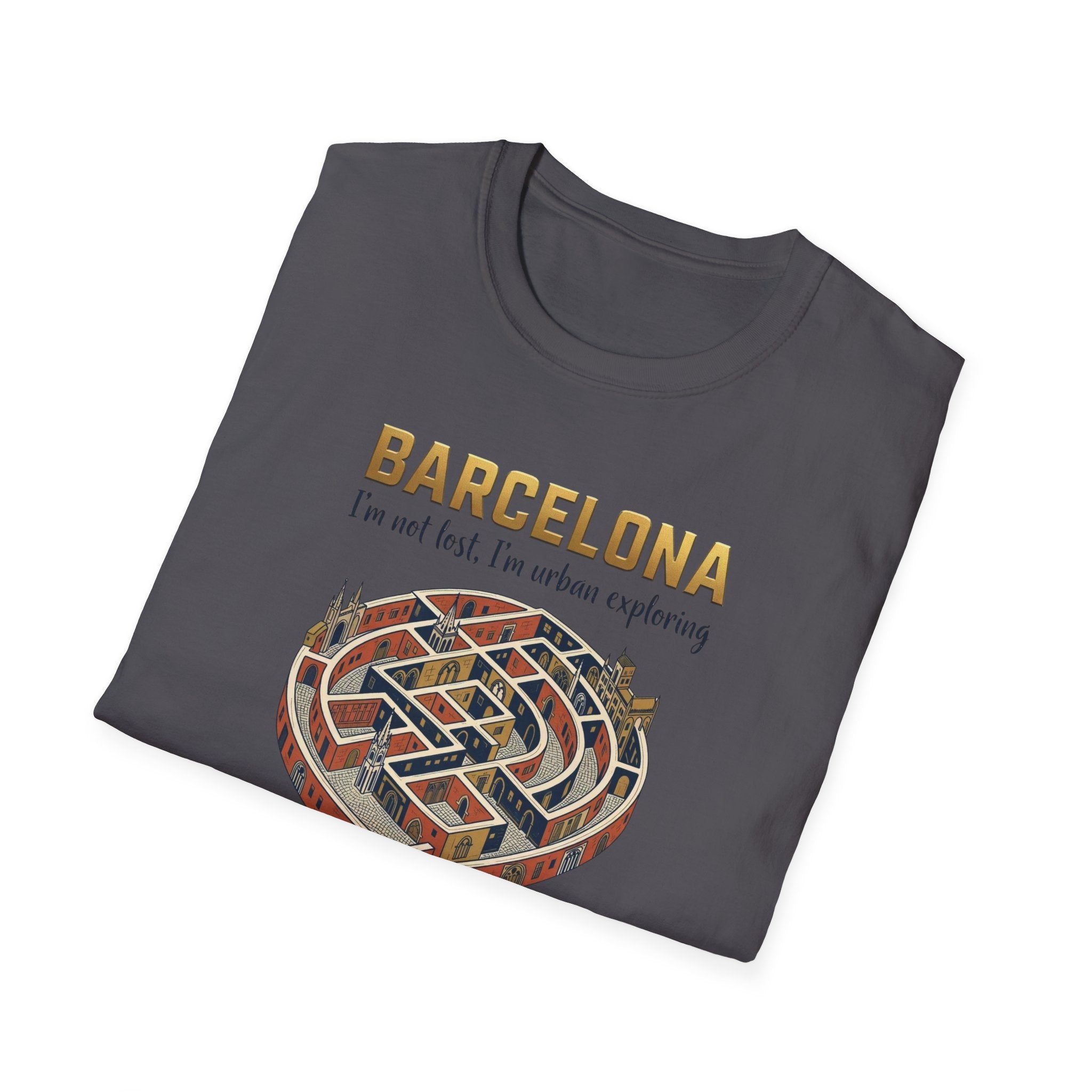 Barcelona Heart Maze T-Shirt — I am not lost, I’m urban exploring