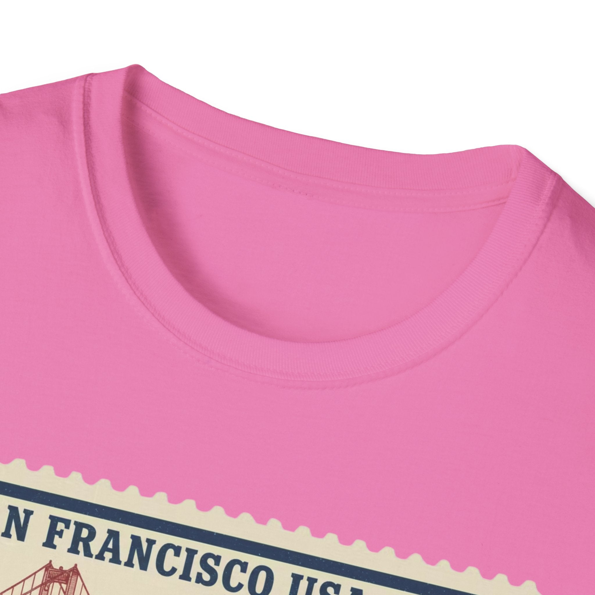 San Francisco 2026 Golden Gate Stamp T-Shirt — Vintage Soccer Postage Design