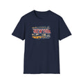 New York Taxi Skyline T-Shirt | NYC vintage cab illustration