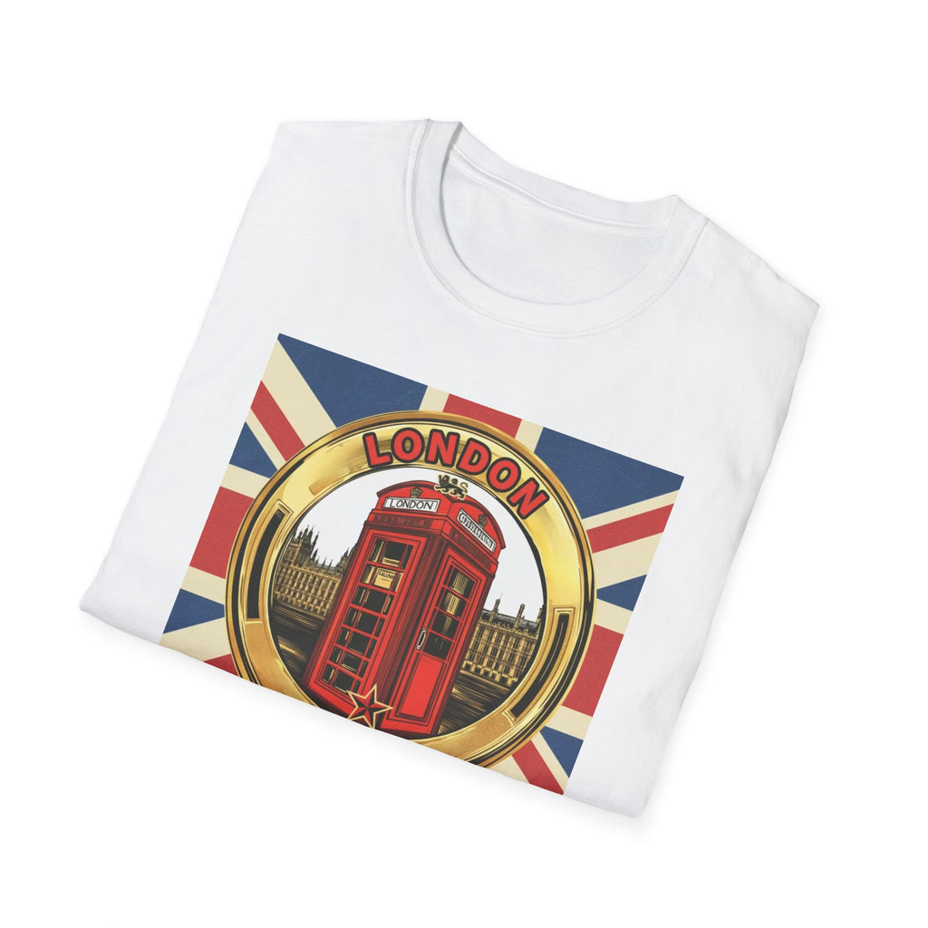 London Phone Booth T-Shirt World Cup 2026 — Vintage Union Jack Travel Supporters Tee