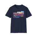 Venice Retro Neon Block T-Shirt | City Travel Souvenir