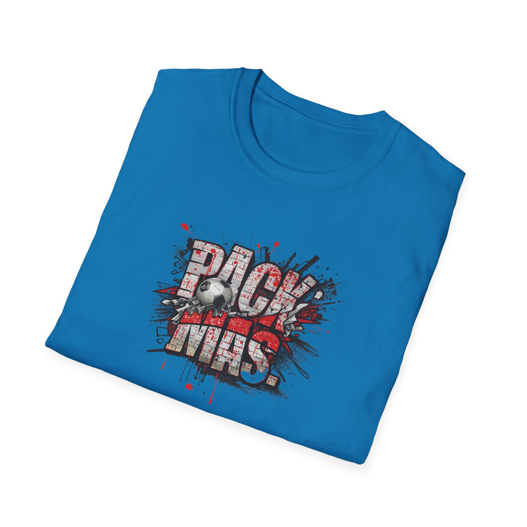 PACK MAS graphic T-Shirt | grunge splatter typography
