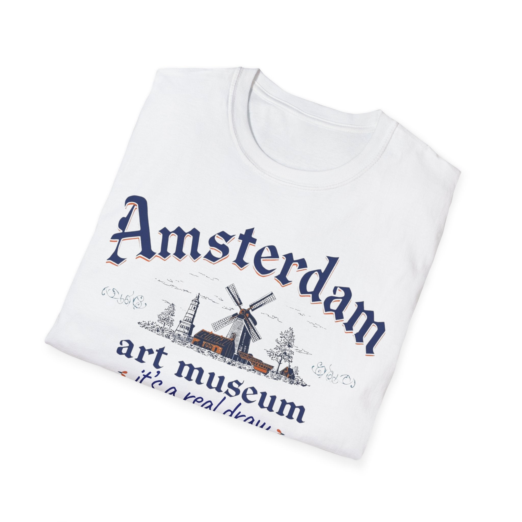 Amsterdam Art Museum T-Shirt – "It's a Real Draw" Travel Souvenir Tee