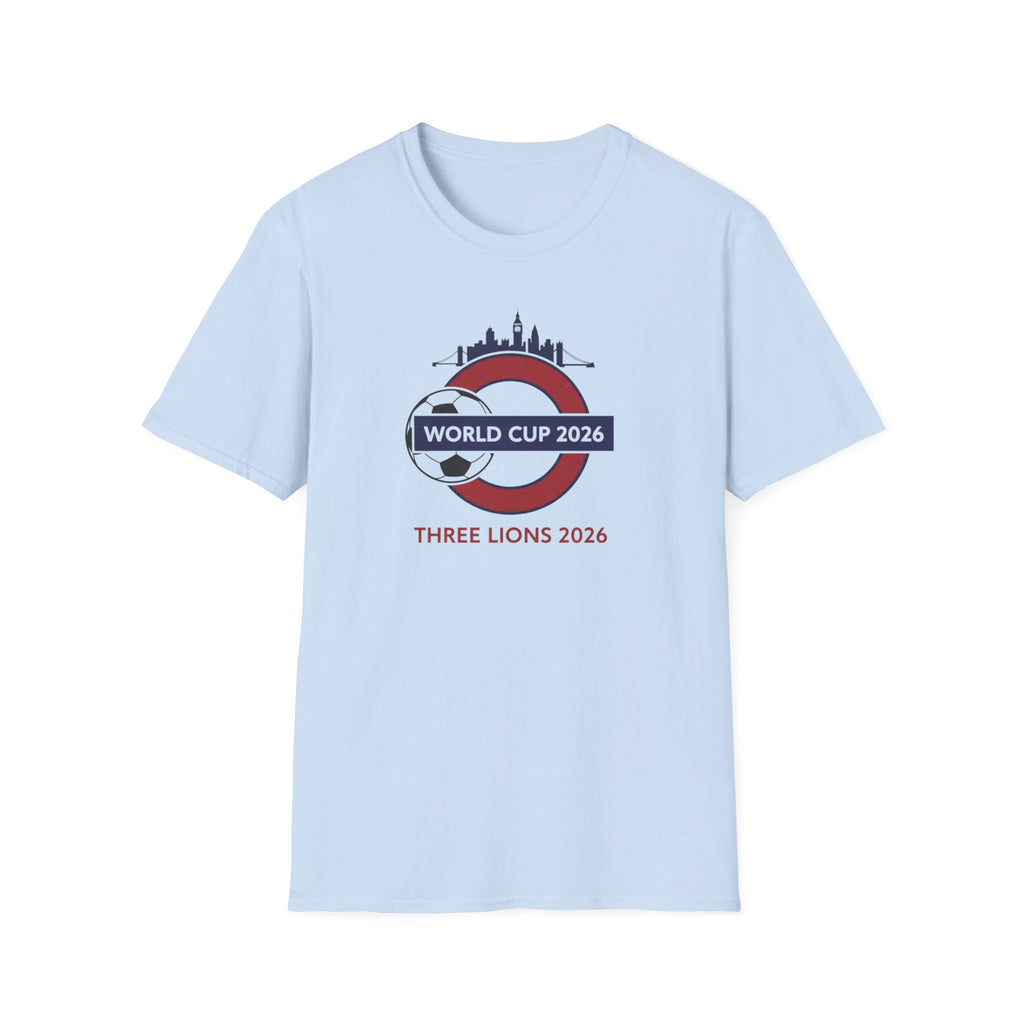 World Cup 2026 Three Lions T-Shirt — England Soccer Fan Tee