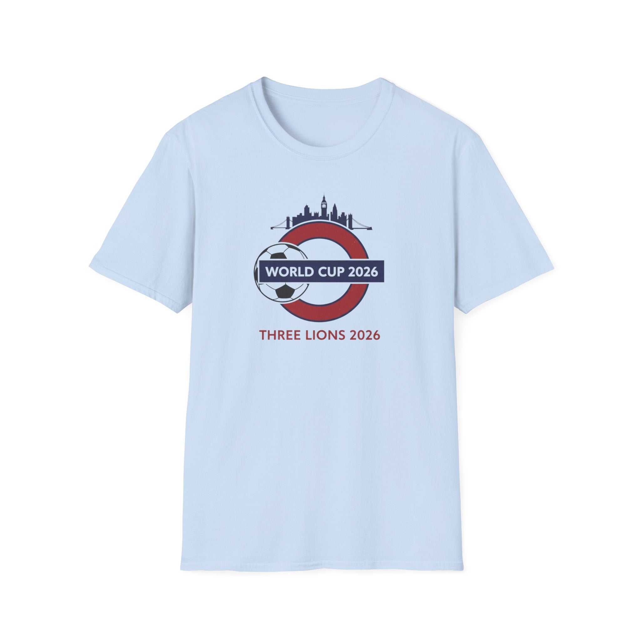 World Cup 2026 Three Lions T-Shirt — England Soccer Fan Tee