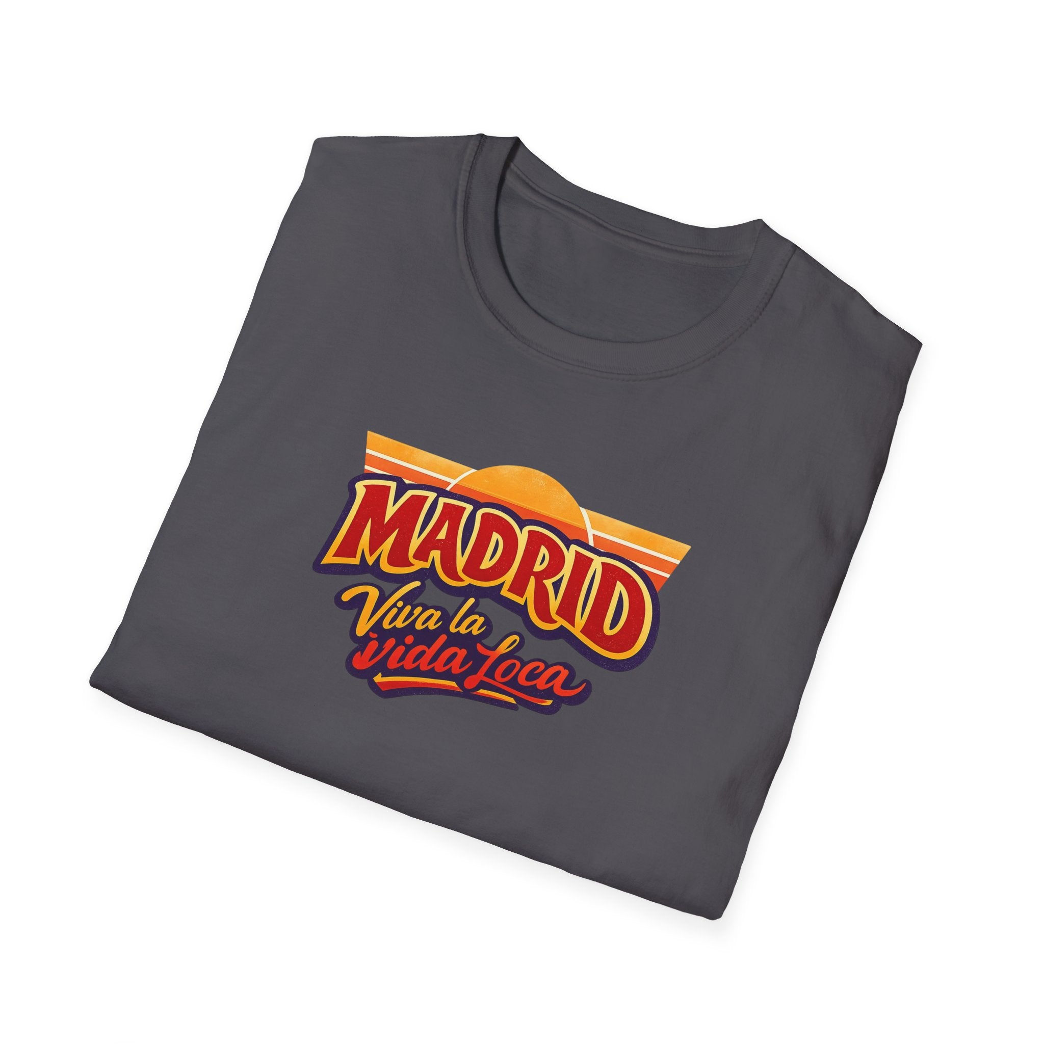 Madrid Viva La Vida Retro Graphic T-Shirt