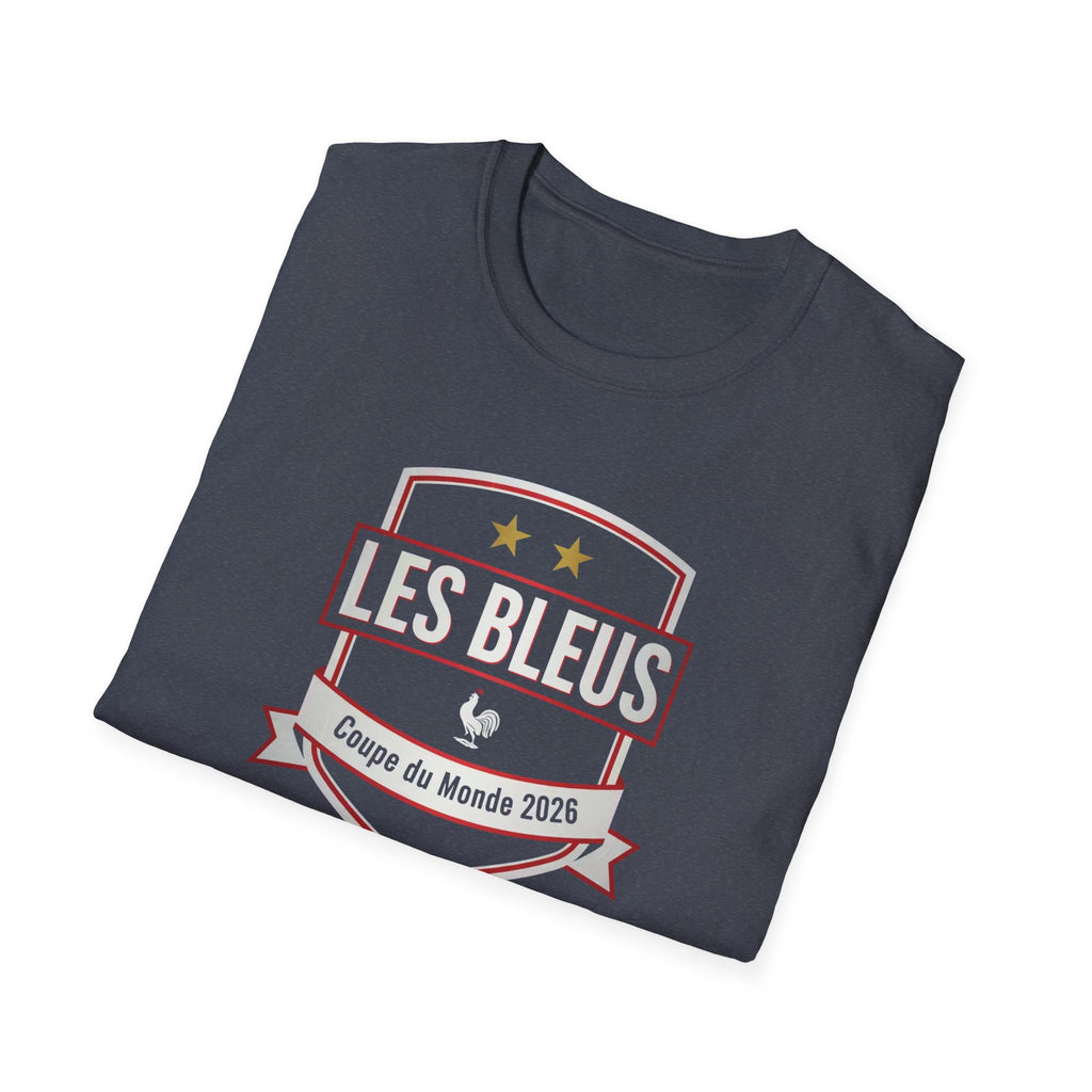 Les Bleus Shield T-Shirt – Coupe du Monde 2026 French Soccer Fan Tee
