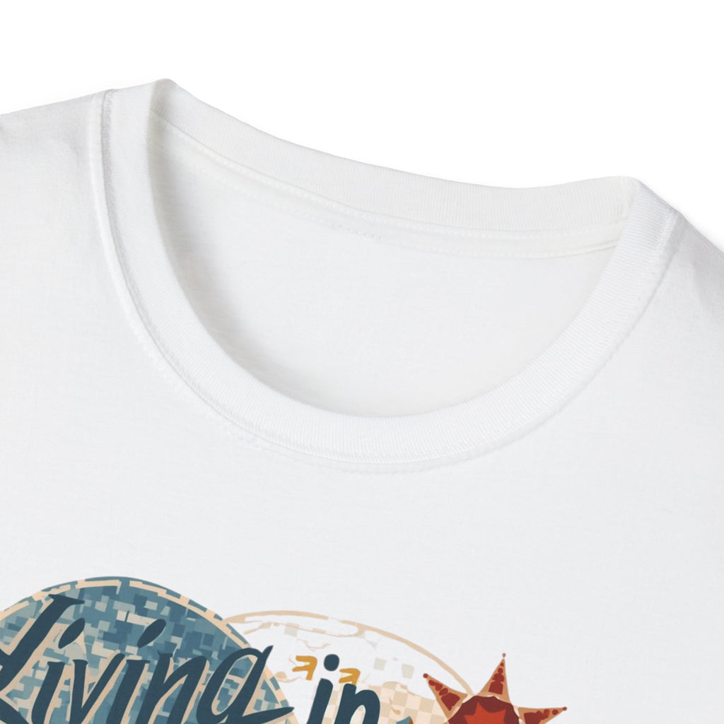 Barcelona Art Tee — "Living in Barcelona is an Art, Mostly Abstract" Graphic T-Shirt