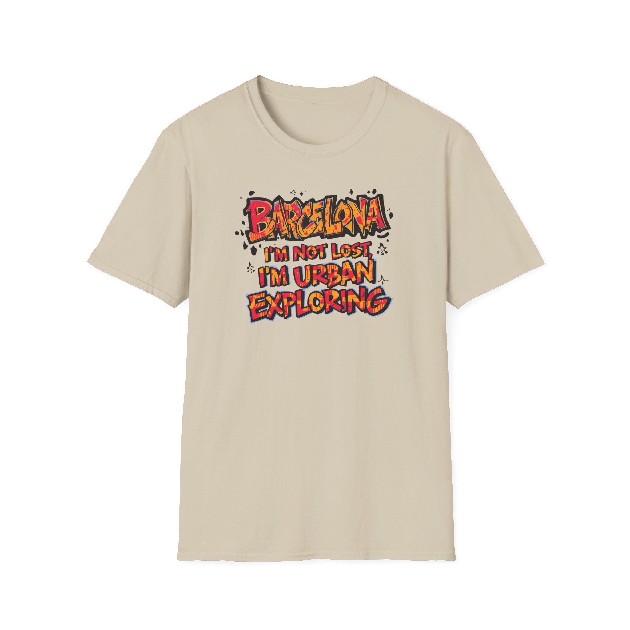 Barcelona Urban Exploring T-Shirt — "I'm Not Lost, I'm Urban Exploring" Travel Tee