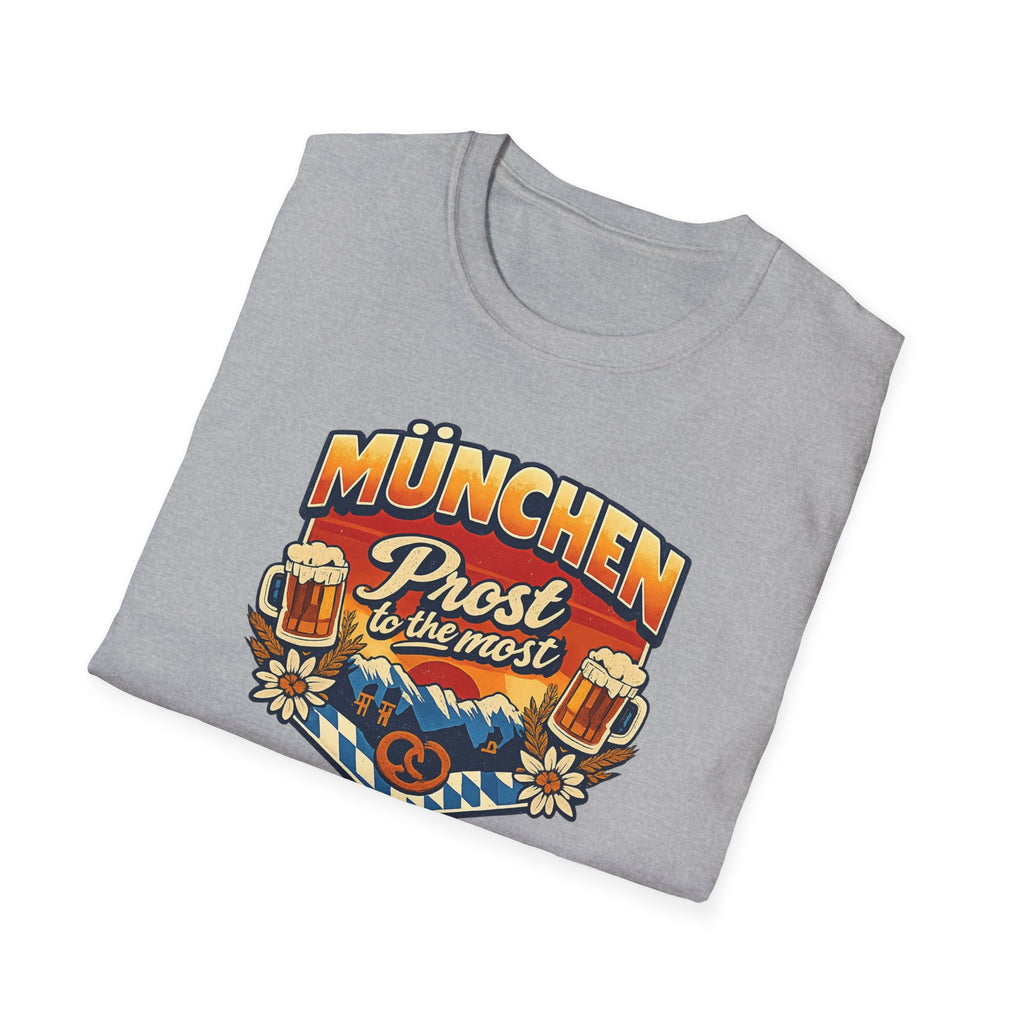 München Prost T-Shirt – Oktoberfest Beer & Pretzel Graphic Tee