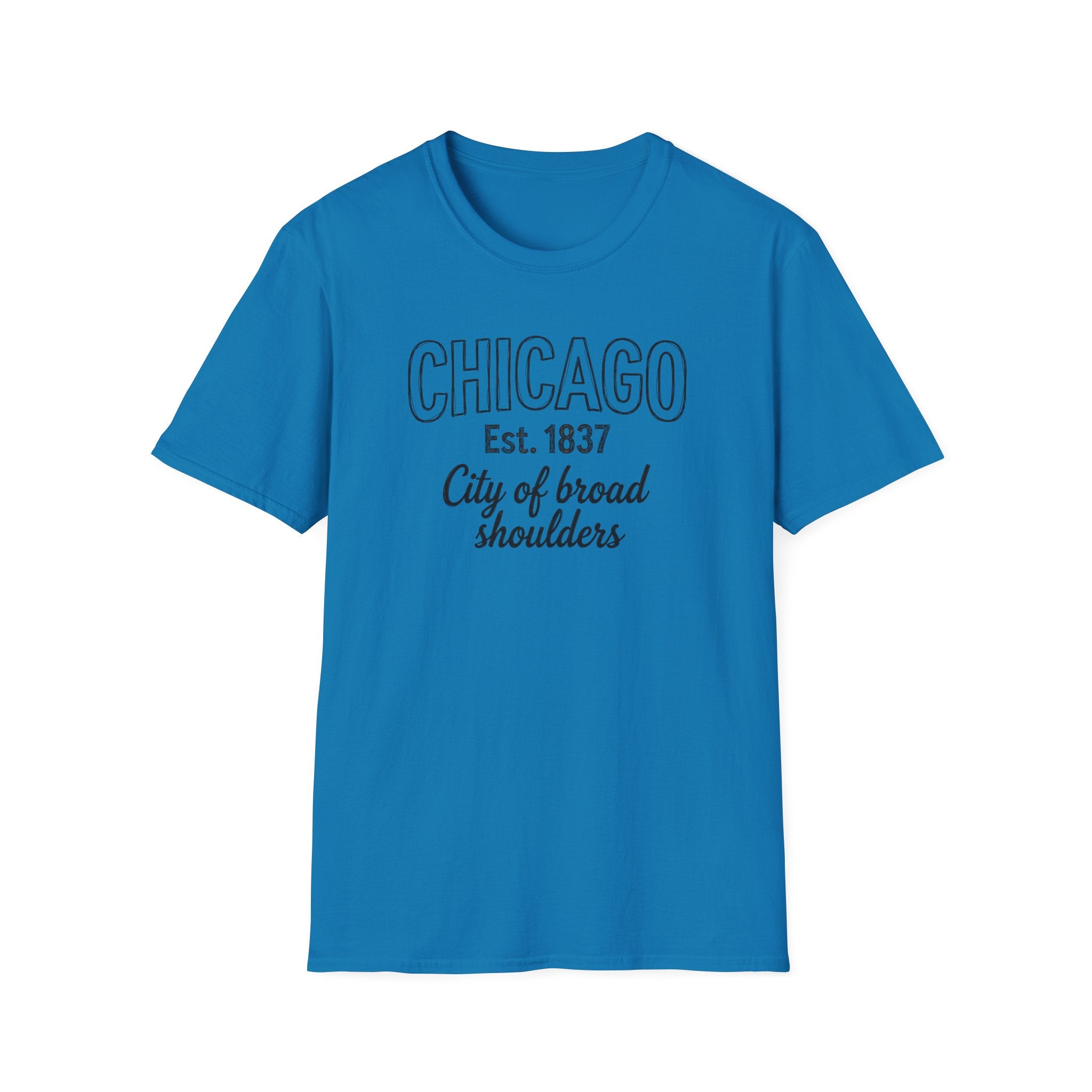 Chicago "City of Broad Shoulders" T-Shirt — Est. 1837 Vintage City Tee