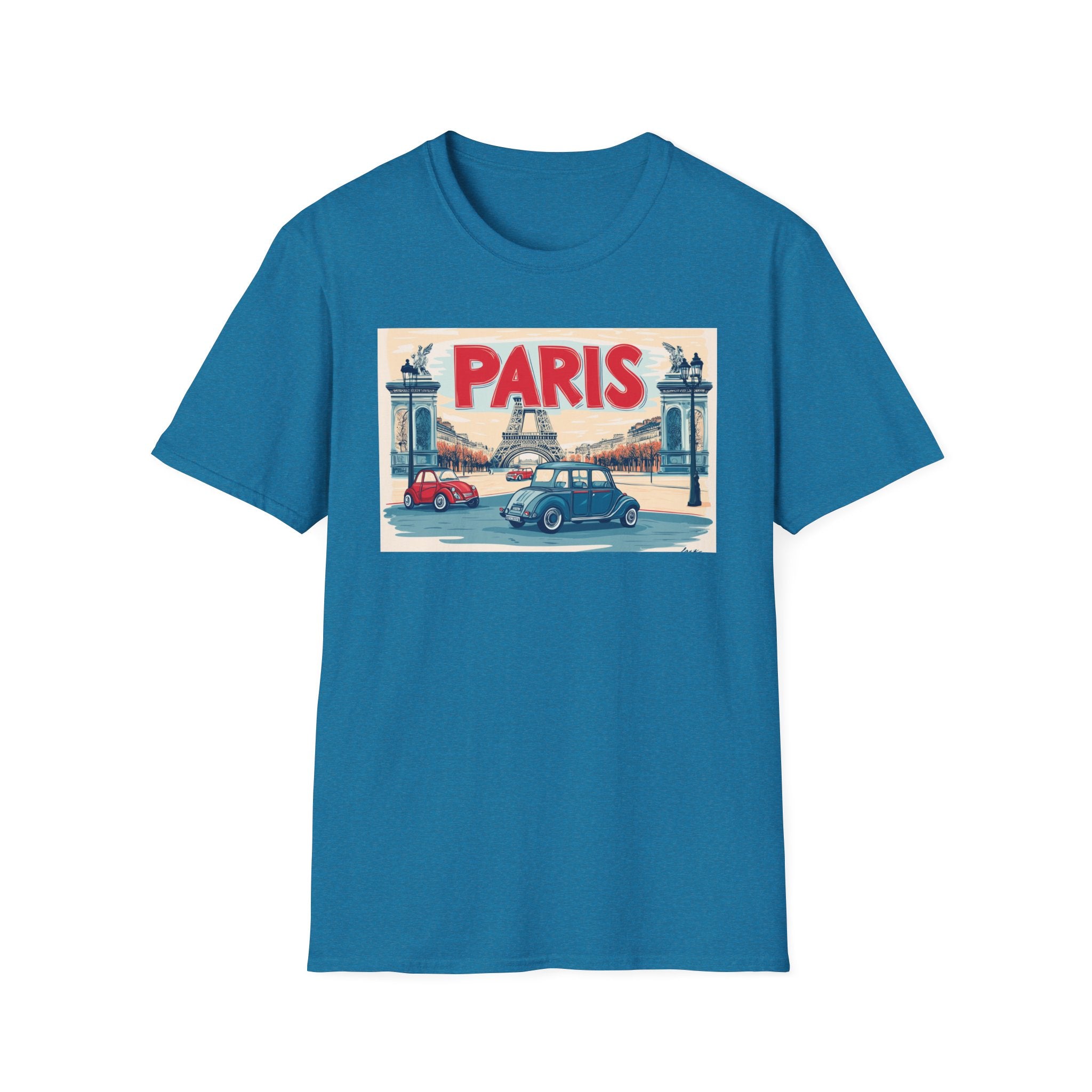 Paris Vintage Postcard T-Shirt | Eiffel Tower Retro Travel Tee