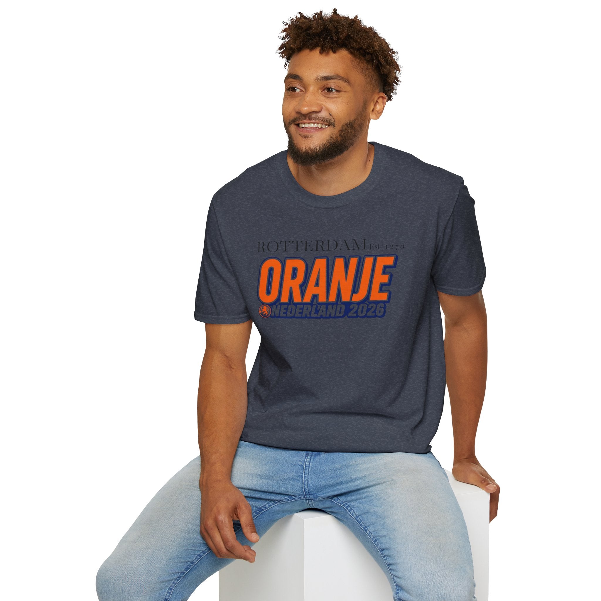 Oranje Nederland 2026 T-Shirt — Rotterdam Football Fan Tee