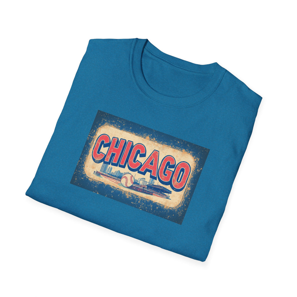 Chicago Retro Skyline T-Shirt | Vintage City Typography