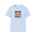 Boston Retro Stripes T-Shirt | Vintage City Graphic