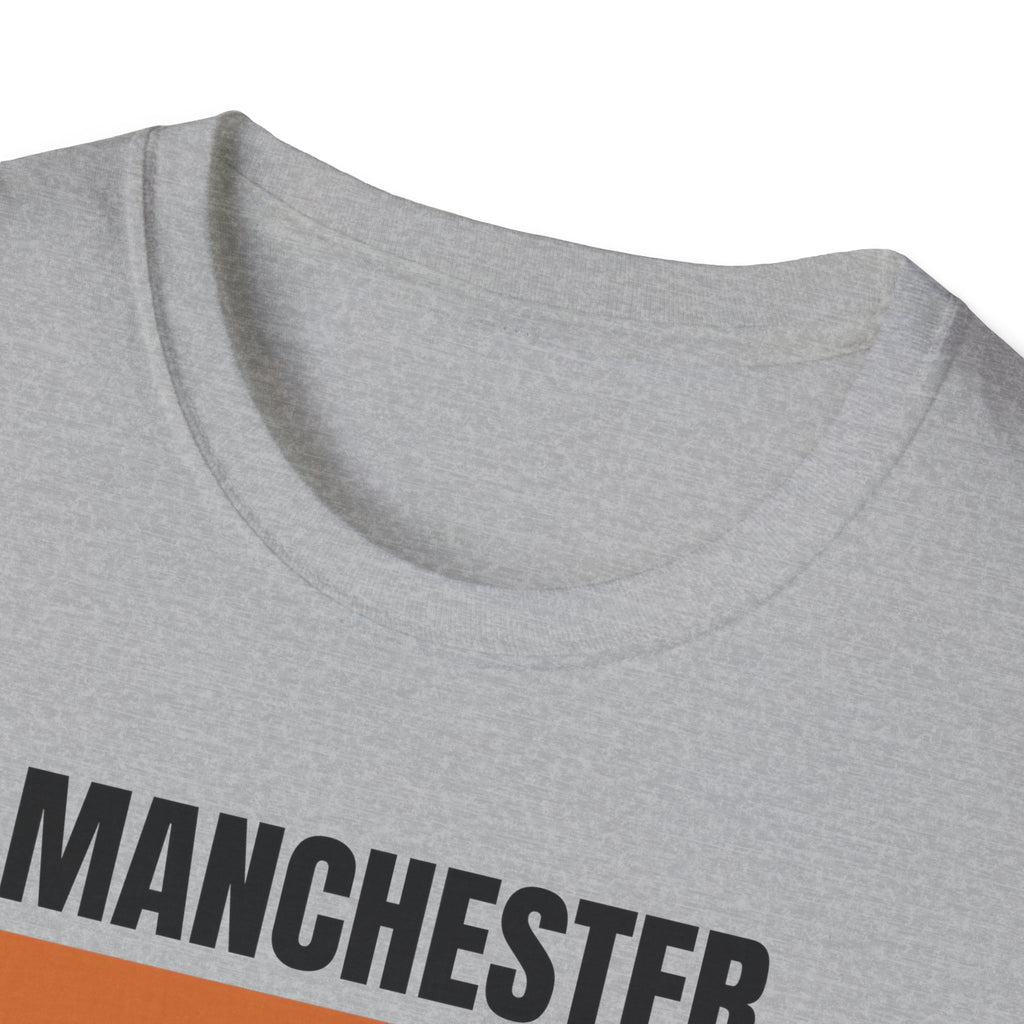 Manchester Retro Stripes T-Shirt | Vintage City Graphic