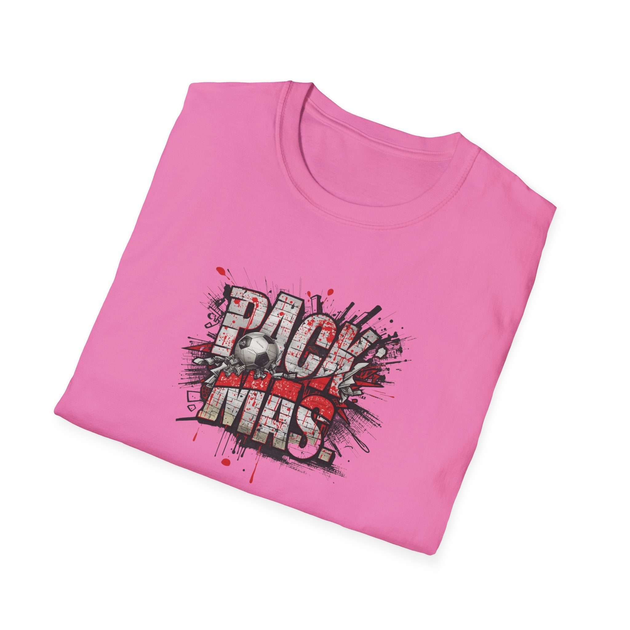PACK MAS graphic T-Shirt | grunge splatter typography