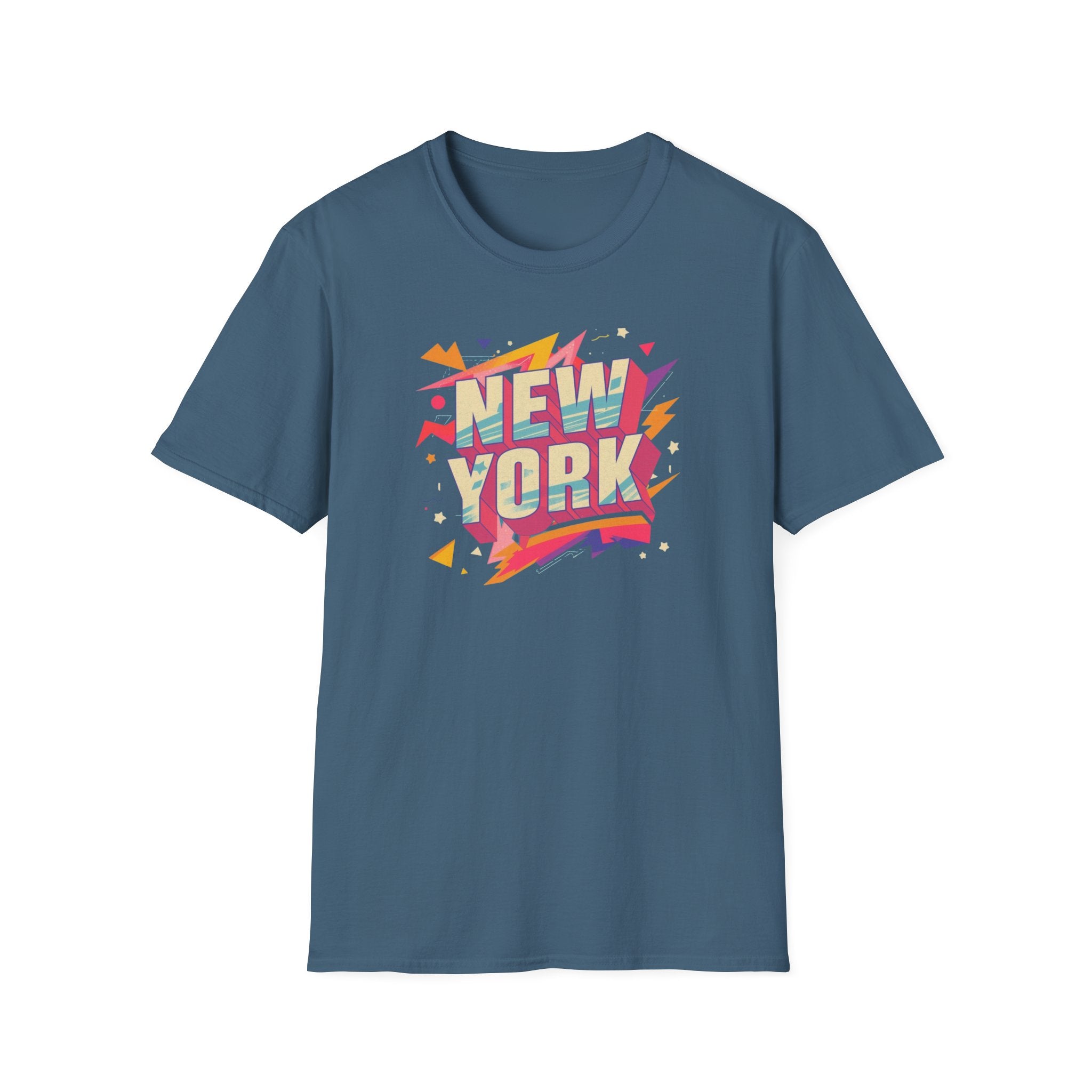 New York Retro Pop Art T-Shirt | Colorful City Typography