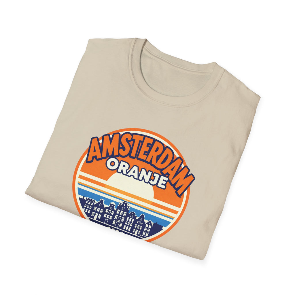 Amsterdam Oranje Retro Sunset T-Shirt