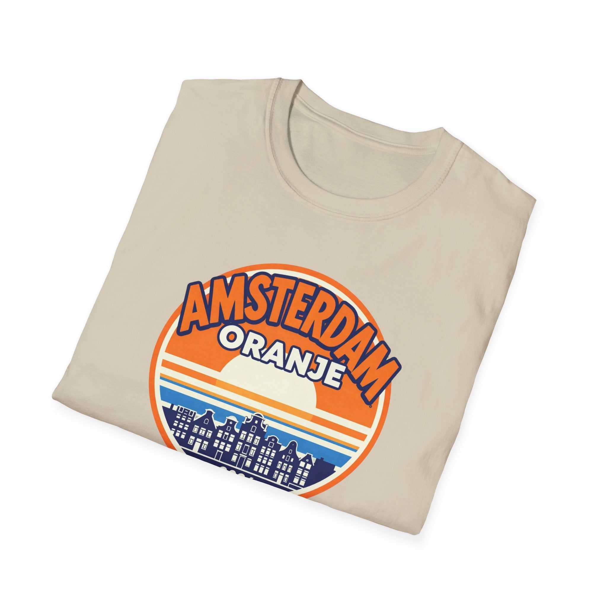 Amsterdam Oranje Retro Sunset T-Shirt