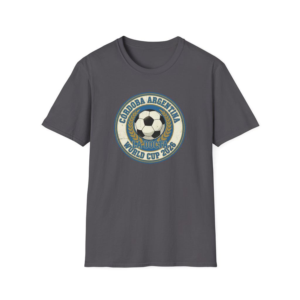 Argentina World Cup 2026 Soccer T-Shirt — Córdoba Retro Football Crest