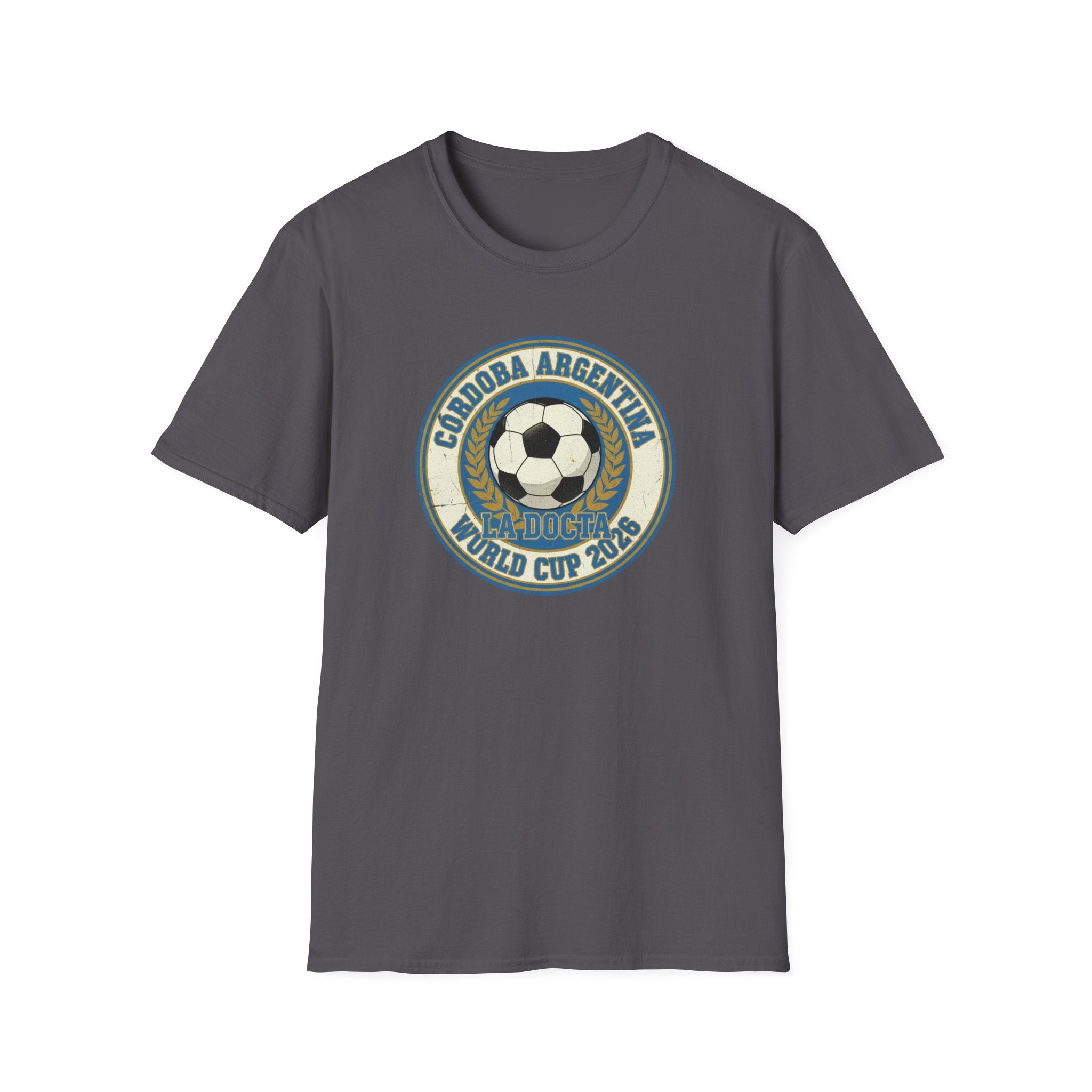 Argentina World Cup 2026 Soccer T-Shirt — Córdoba Retro Football Crest