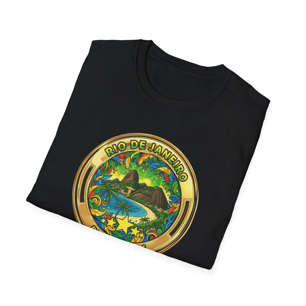 Rio de Janeiro Brazil Travel T-Shirt World Cup 2026 — Vintage Tropical Beach Badge