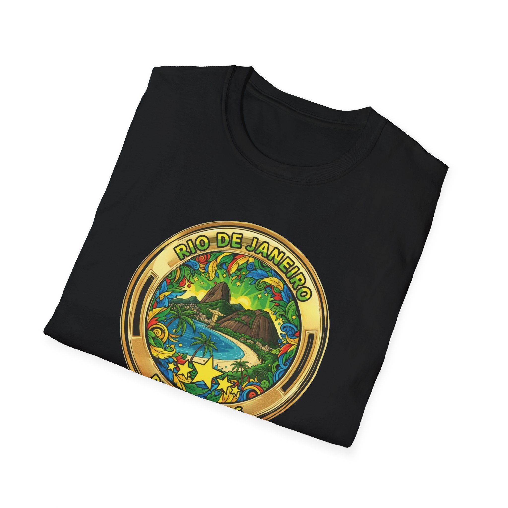 Rio de Janeiro Brazil Travel T-Shirt World Cup 2026 — Vintage Tropical Beach Badge